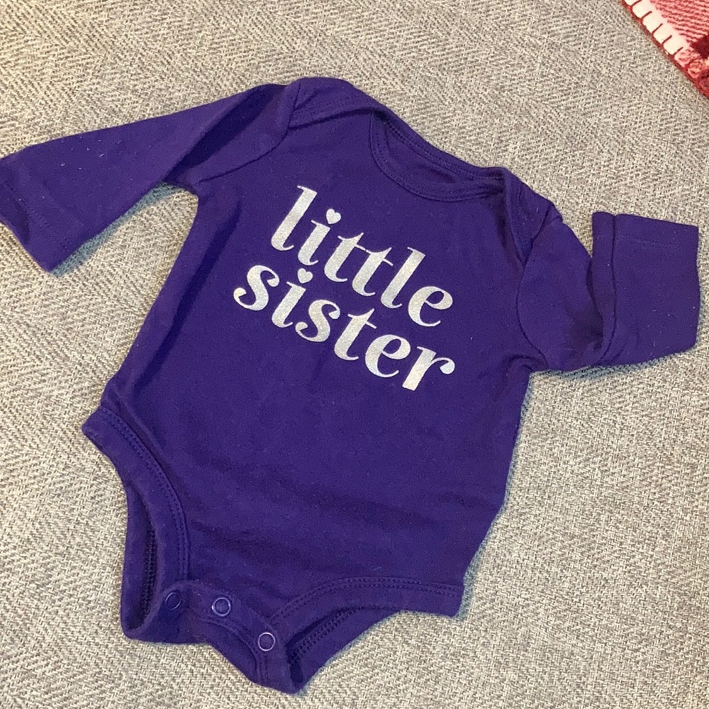 Little sister Newborn Onesie